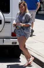 HILARY DUFF Out and About in Studio City 07/04/2016