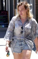 HILARY DUFF Out and About in Studio City 07/04/2016