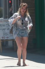 HILARY DUFF Out and About in Studio City 07/04/2016