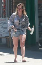 HILARY DUFF Out and About in Studio City 07/04/2016