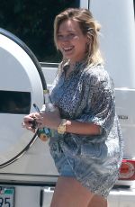 HILARY DUFF Out and About in Studio City 07/04/2016