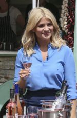 HOLLY WILLOUGHBY on the Set of 