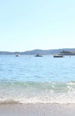 IMOGEN THOMAS in Bikini at a Beach in Monaco 07/20/2016