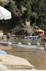IMOGEN THOMAS in Bikini at a Beach in Monaco 07/20/2016