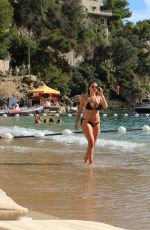 IMOGEN THOMAS in Bikini at a Beach in Monaco 07/20/2016