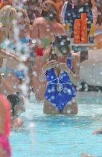 IMOGEN THOMAS in Swimsuit at a Pool in Ibiza 07/29/2016