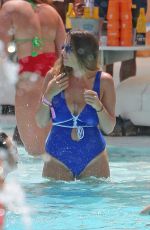 IMOGEN THOMAS in Swimsuit at a Pool in Ibiza 07/29/2016