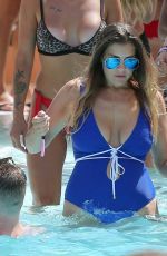 IMOGEN THOMAS in Swimsuit at a Pool in Ibiza 07/29/2016