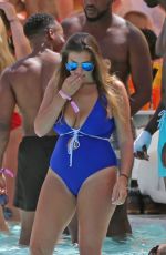 IMOGEN THOMAS in Swimsuit at a Pool in Ibiza 07/29/2016