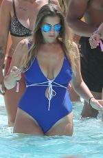 IMOGEN THOMAS in Swimsuit at a Pool in Ibiza 07/29/2016