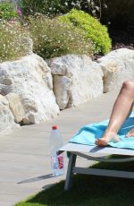 IMOGEN THOMAS in Swimsuit at a Pool in Monaco 07/23/2016