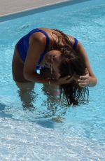 IMOGEN THOMAS in Swimsuit at a Pool in Monaco 07/23/2016