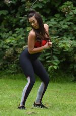 IMOGEN TOWNLEY Woirking Out at a Park in Manchester 07/24/2016