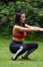 IMOGEN TOWNLEY Woirking Out at a Park in Manchester 07/24/2016