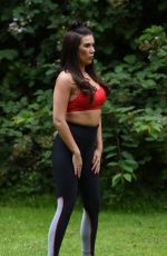 IMOGEN TOWNLEY Woirking Out at a Park in Manchester 07/24/2016