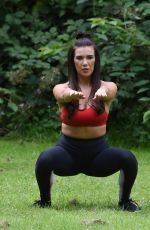 IMOGEN TOWNLEY Woirking Out at a Park in Manchester 07/24/2016