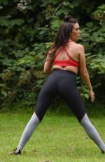 IMOGEN TOWNLEY Woirking Out at a Park in Manchester 07/24/2016