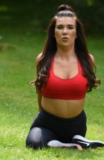 IMOGEN TOWNLEY Woirking Out at a Park in Manchester 07/24/2016