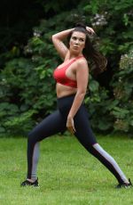 IMOGEN TOWNLEY Woirking Out at a Park in Manchester 07/24/2016