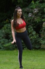 IMOGEN TOWNLEY Woirking Out at a Park in Manchester 07/24/2016