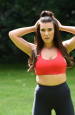 IMOGEN TOWNLEY Woirking Out at a Park in Manchester 07/24/2016