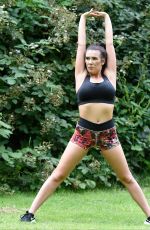 IMOGEN TOWNLEY Working Out at a Park in Manchester 07/21/2016