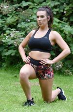 IMOGEN TOWNLEY Working Out at a Park in Manchester 07/21/2016