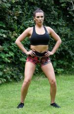 IMOGEN TOWNLEY Working Out at a Park in Manchester 07/21/2016