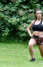 IMOGEN TOWNLEY Working Out at a Park in Manchester 07/21/2016