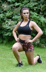 IMOGEN TOWNLEY Working Out at a Park in Manchester 07/21/2016