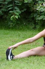 IMOGEN TOWNLEY Working Out at a Park in Manchester 07/21/2016