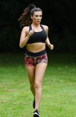 IMOGEN TOWNLEY Working Out at a Park in Manchester 07/21/2016