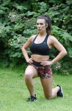 IMOGEN TOWNLEY Working Out at a Park in Manchester 07/21/2016