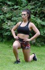 IMOGEN TOWNLEY Working Out at a Park in Manchester 07/21/2016
