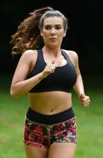 IMOGEN TOWNLEY Working Out at a Park in Manchester 07/21/2016