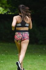 IMOGEN TOWNLEY Working Out at a Park in Manchester 07/21/2016