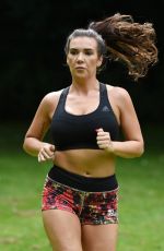 IMOGEN TOWNLEY Working Out at a Park in Manchester 07/21/2016