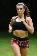 IMOGEN TOWNLEY Working Out at a Park in Manchester 07/21/2016
