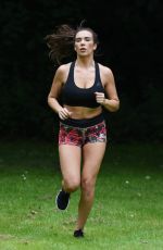 IMOGEN TOWNLEY Working Out at a Park in Manchester 07/21/2016