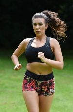 IMOGEN TOWNLEY Working Out at a Park in Manchester 07/21/2016