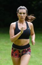 IMOGEN TOWNLEY Working Out at a Park in Manchester 07/21/2016