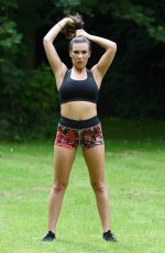 IMOGEN TOWNLEY Working Out at a Park in Manchester 07/21/2016
