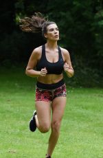 IMOGEN TOWNLEY Working Out at a Park in Manchester 07/21/2016