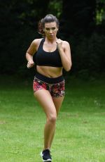 IMOGEN TOWNLEY Working Out at a Park in Manchester 07/21/2016