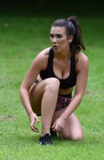 IMOGEN TOWNLEY Working Out at a Park in Manchester 07/21/2016