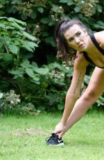 IMOGEN TOWNLEY Working Out at a Park in Manchester 07/21/2016