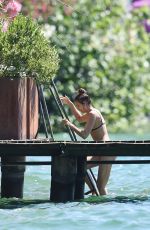 IRINA SHAYK in Bikini on Vacation at Garda Lake in Italy 07/17/2016