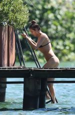 IRINA SHAYK in Bikini on Vacation at Garda Lake in Italy 07/17/2016