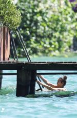 IRINA SHAYK in Bikini on Vacation at Garda Lake in Italy 07/17/2016