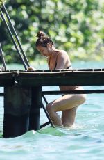 IRINA SHAYK in Bikini on Vacation at Garda Lake in Italy 07/17/2016